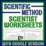 NGSS Famous Scientist Scientific Method Worksheets PRINT a