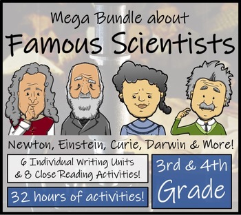 Preview of Famous Scientists Mega Bundle of Activities | 3rd Grade & 4th Grade