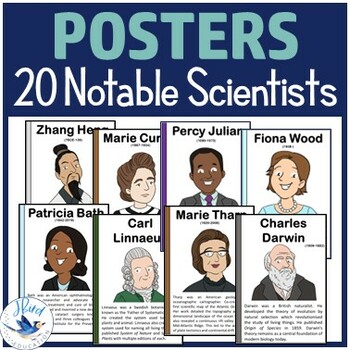 Preview of Famous Scientists Bulletin Board Poster Set