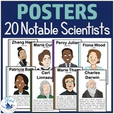 Famous Scientists Bulletin Board Poster Set