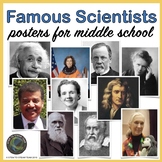 Famous Scientists Bulletin Board Posters for Middle School