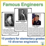 Famous Engineers Posters for Elementary Grades
