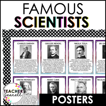 Preview of Famous Scientists Bulletin Board | Science Classroom Posters