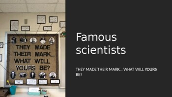 Preview of Famous Scientists Classroom Decor