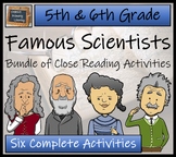 Famous Scientists Close Reading Comprehension Bundle | 5th