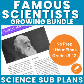 Preview of Famous Scientists: Science Pioneers Biographies Bundle (NO PREP) Articles++