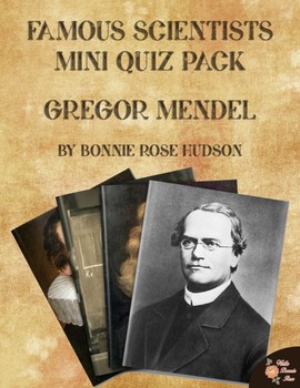 Preview of Famous Scientists Mini Quiz Pack: Gregor Mendel (Plus Easel Activity)