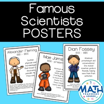 Preview of Famous Scientists Posters