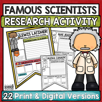 Preview of Famous Scientists Research Banner Set [Print & Digital Banners]