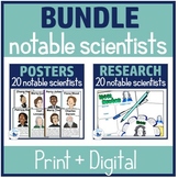 Famous Scientists Research and Poster BUNDLE Gender & Cult
