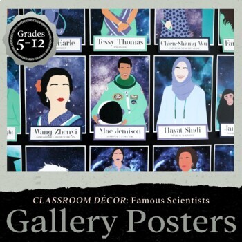 Preview of Famous Scientists & Science Careers, Diverse Posters for Bulletin Boards & Decor
