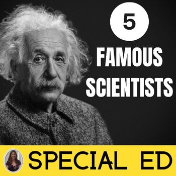 Preview of Famous Scientists and Inventors Special Education Albert Einstein, Isaac Newton