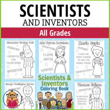 Preview of Famous Scientists and Inventors Coloring Book