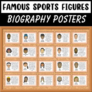 Preview of Famous Sports Figures and Athletes Biography Posters: Sports Day Bulletin Board