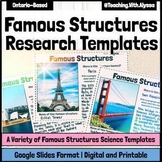 Famous Structures Research Templates Project | Structures 