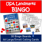 Famous US Landmarks BINGO | American Landmarks BINGO