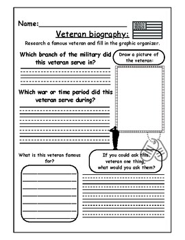 veteran biography template