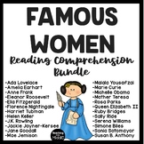 Famous Women Biographies Informational Text Reading Compre