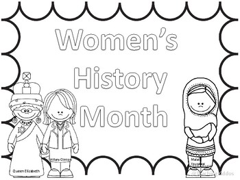 Famous Women's History Month COLORING PAGES and INFORMATIONAL TEXT