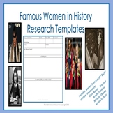 Famous Women  Research Templates