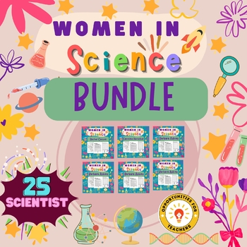Preview of women's History Month, Women Scientist Bundle