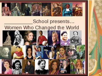 Preview of Famous Women in History- School Assembly or Trivia in the classroom