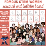 Famous Women in STEM- Women's History Month- Bulletin Boar