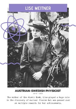 Preview of Women in Science - 10 A4 Posters