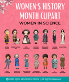 Famous Women in Science | Women's History Month Clipart