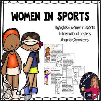 Preview of Famous Women in Sports biography posters women's history
