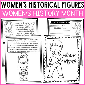Preview of Famous Women's History Activities Bundle | Women's History Month