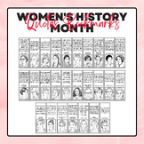 Famous Women's History Month Figures Coloring Quotes - Pri