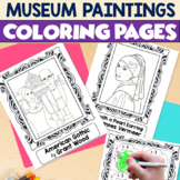 Famous Artists Works of Art Coloring Pages - Art History M