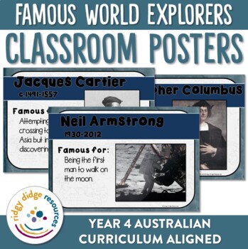 Preview of Famous World Explorers Posters