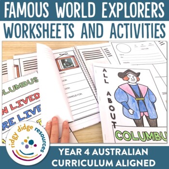 Preview of Famous World Explorers Posters, Worksheets, Research Printables