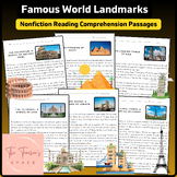 Famous World Landmarks: Nonfiction Reading Comprehension Passages