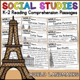 Famous World Landmarks Social Studies Reading Comprehensio