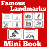 Famous World Landmarks |  Worksheet Craft Activity | Kinde