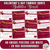 Valentine's Day Bulletin Board Ideas - Famous Love Quotes 