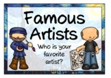 Famous and Popular Artists Printables | Art History