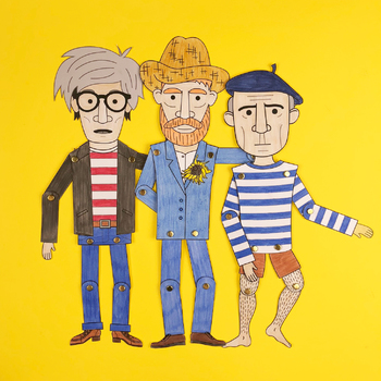 Preview of Famous artist paper dolls (9 artists)