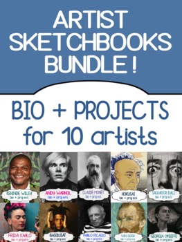 Famous artists for high school - BUNDLE! 10 artist bio's & projects