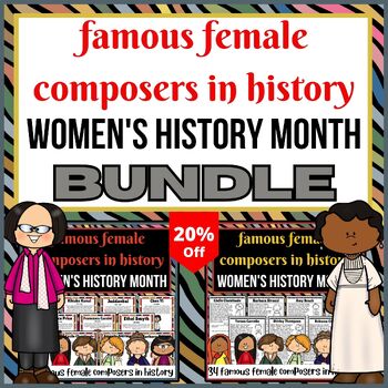 Preview of Famous female composers in history  | Posters | Reading Reading comprehension
