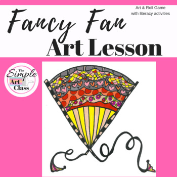 Preview of Art Lesson: Fancy Fan Art Game | Art Sub Plans