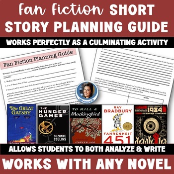 Preview of Fan Fiction Planning Guide - Analysis Activity, Culminating Project, Any Novel