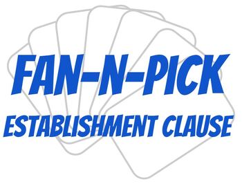 Preview of Establishment Clause - US Government - Fan and Pick
