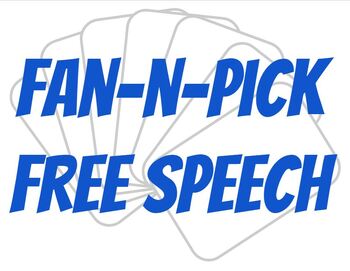 Preview of Free Speech - US Government - Fan and Pick