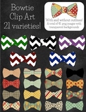 Fancy Bow Ties Clip Art - 21 patterns!