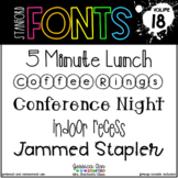 Fancy, Chunky Bubble Block, & Doodle Handwritten Fonts - Stanford Font Bundle 18