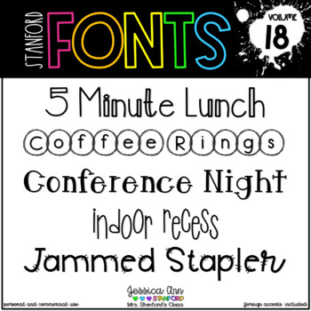 Preview of Fancy, Chunky Bubble Block, & Doodle Handwritten Fonts - Stanford Font Bundle 18